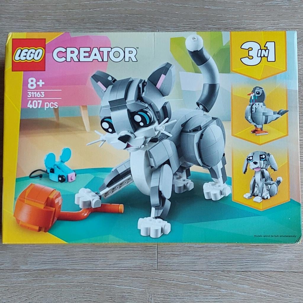 Lego creator 3 in 1 poes, hond en een duif. 31163., Lego, Nieuw, Ophalen of Verzenden, Meerdere sets