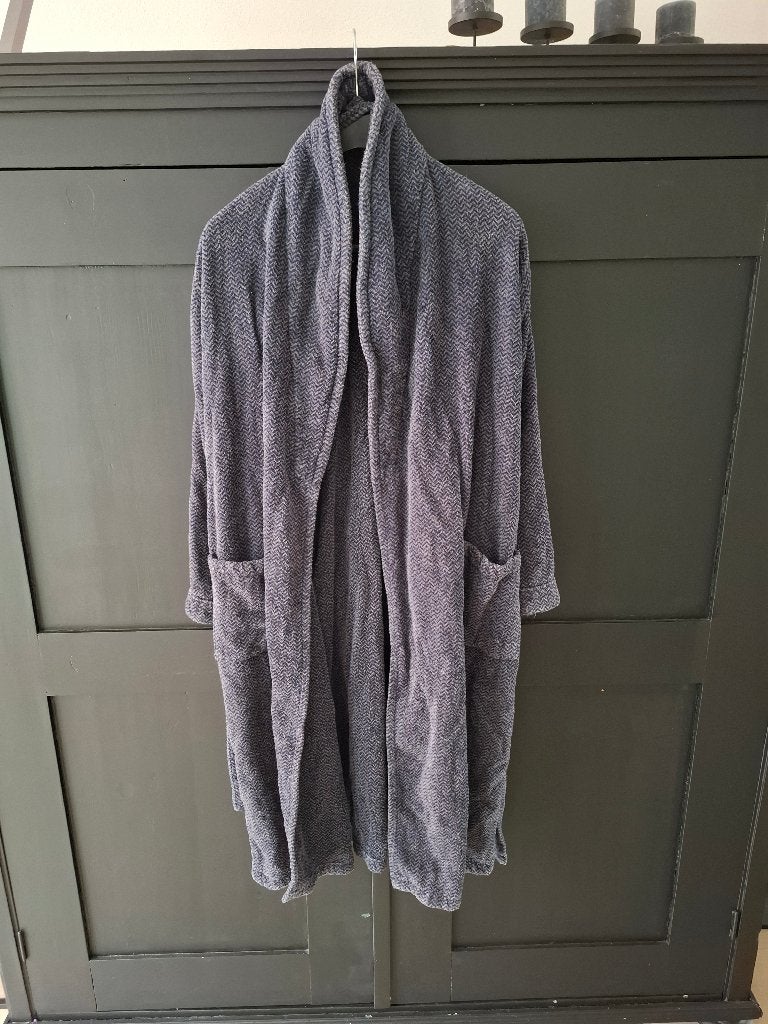 Heren kamerjas/ochtendjas/badjas L, Kleding | Heren, Ophalen of Verzenden, Zo goed als nieuw, Maat 52/54 (L), V&D