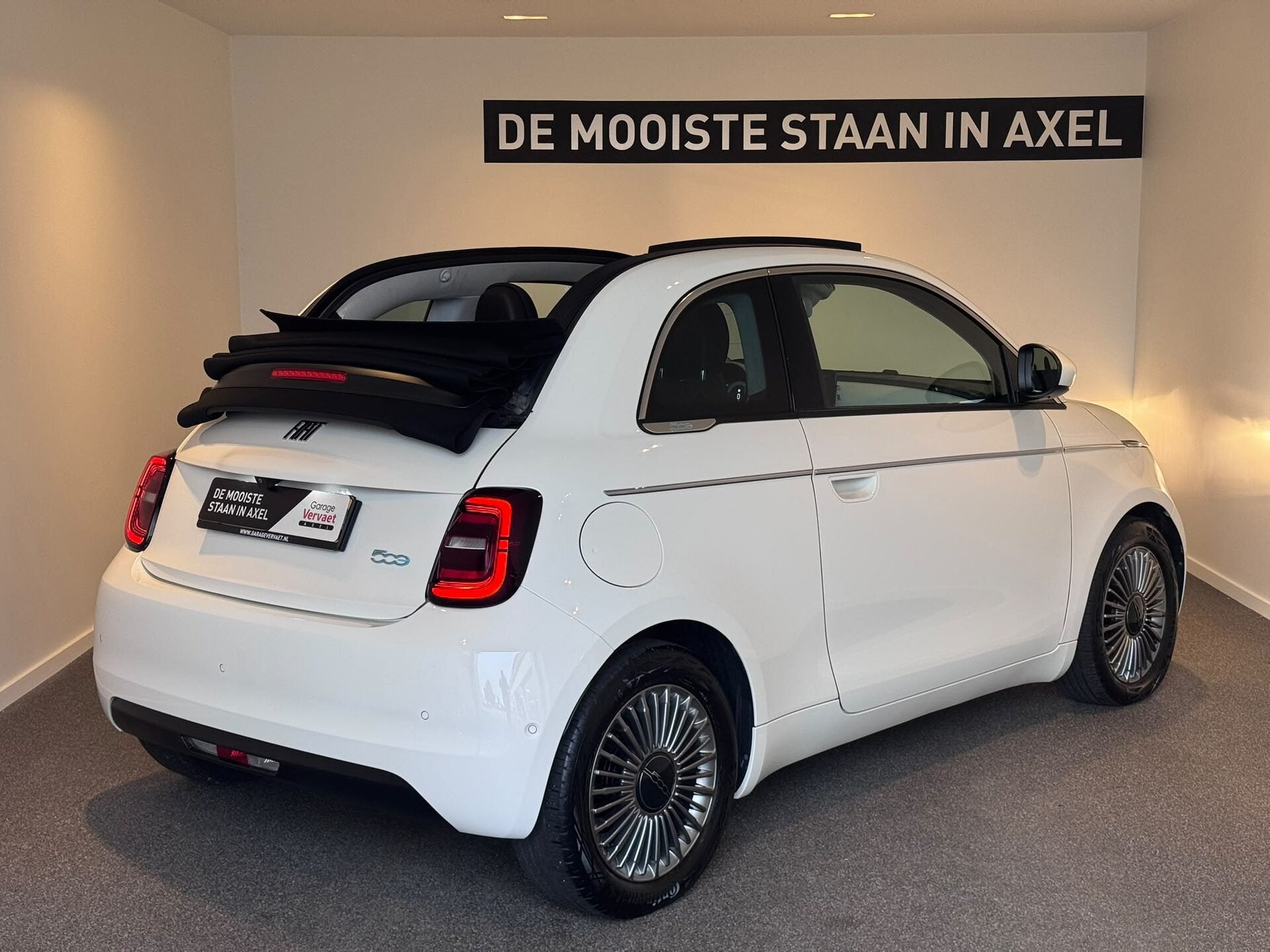 Fiat 500 C Icon 42 kWh, Auto's, Stoelverwarming, Stof, Gebruikt, Cabriolet