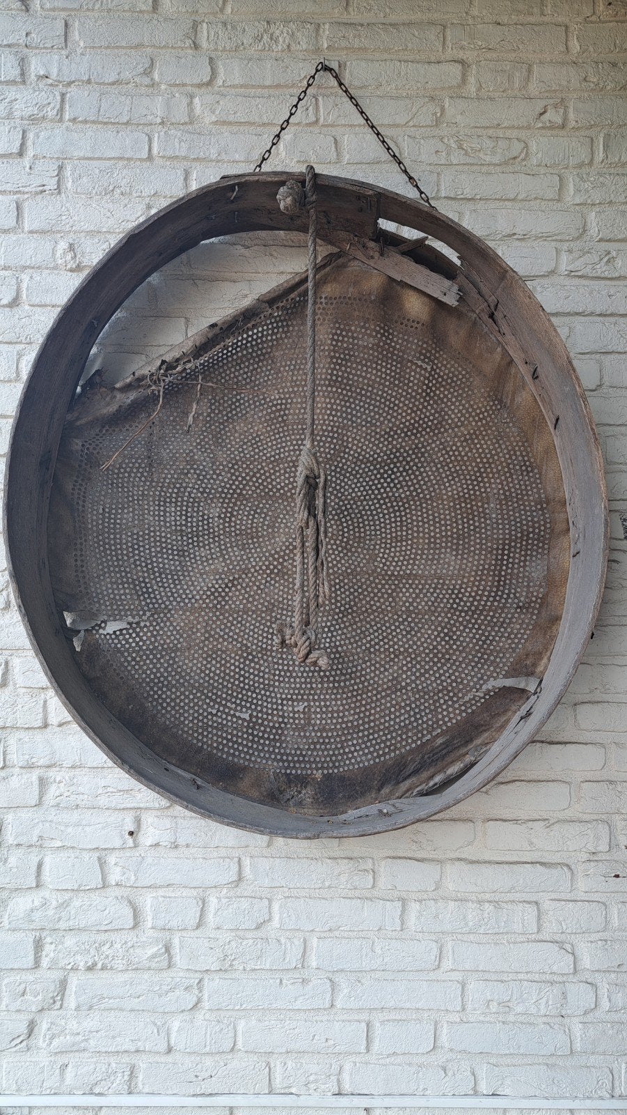 Antieke houten zeef/mand - Decoratief, Ophalen