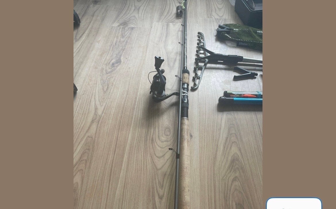Mitchell Tanager Camo Werphengel met Molen en Accessoires, Ophalen of Verzenden, Gebruikt, Werphengel