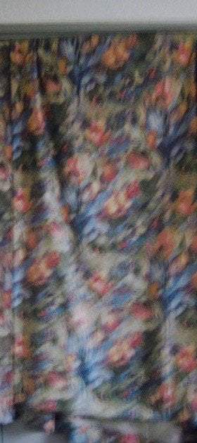 2 FLEURIG GEBLOEMDE GORDIJNEN ,TULPEN ?VINTAGE, Huis en Inrichting, Overige kleuren, 200 cm of meer, Ophalen of Verzenden, Zo goed als nieuw