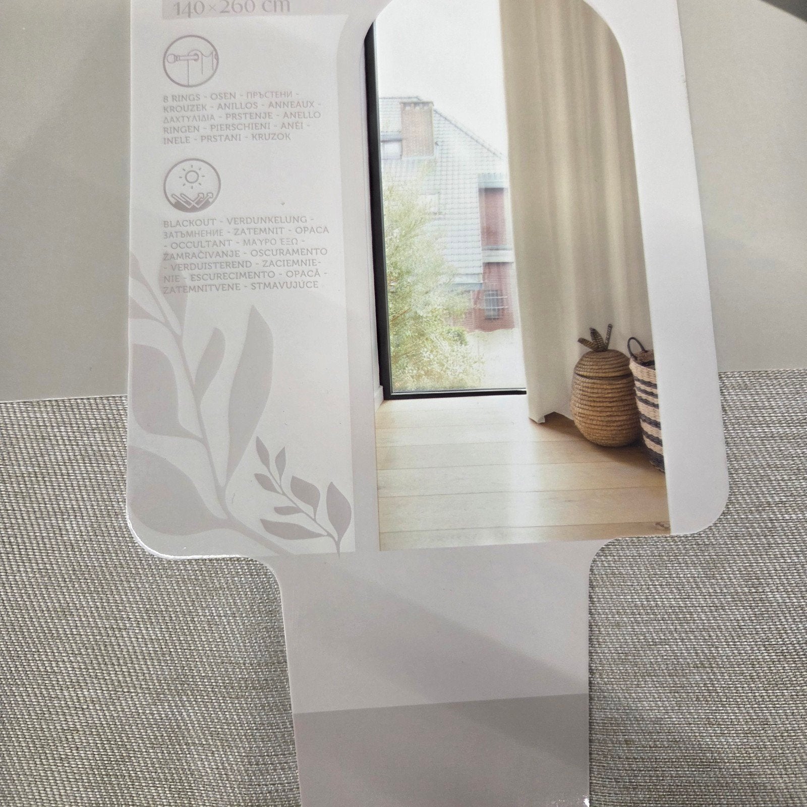 Luxe verduisterende gordijnen, licht beige/crème, 140x260 cm, Verduisterend, Nieuw, Ophalen of Verzenden, Beige