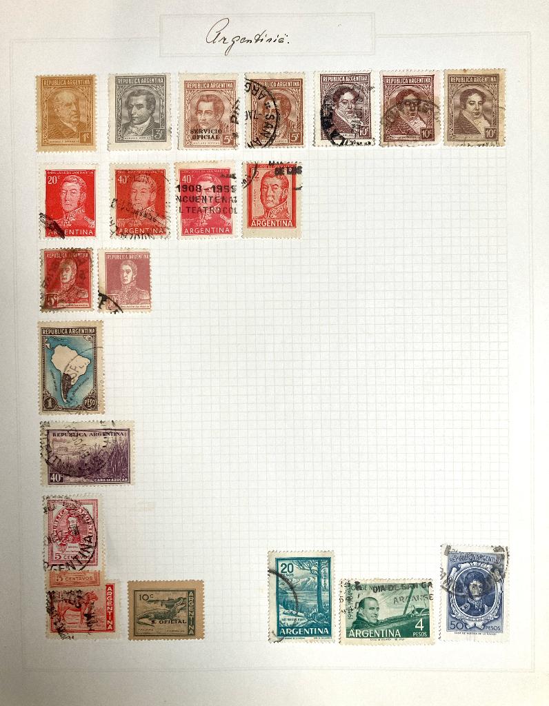 Postzegels Zuid Amerika | oa Cuba, Colombia & Argentinie, Ophalen of Verzenden, Zuid-Amerika