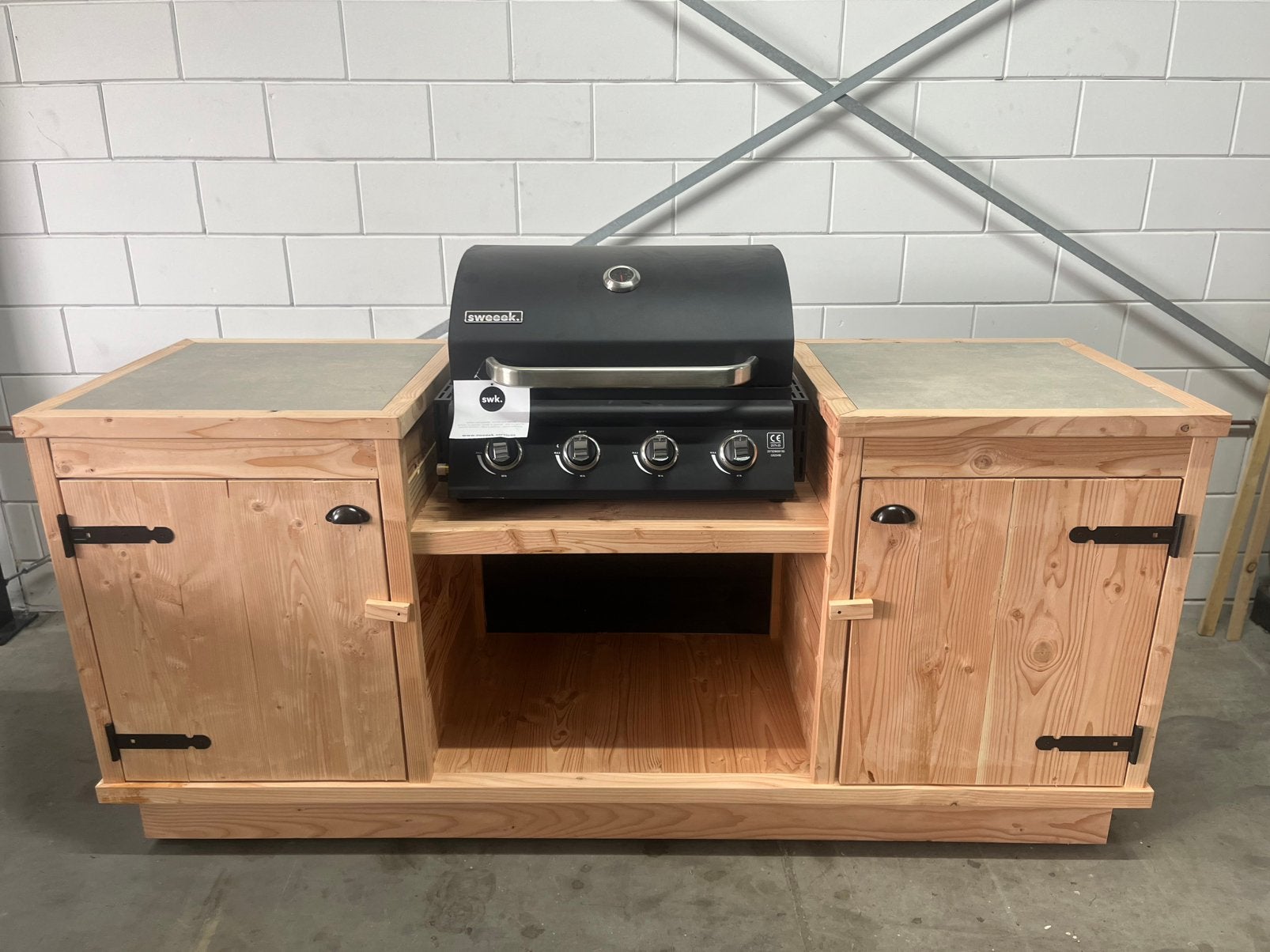 Douglas buitenkeuken incl BBQ op gas, Ophalen, Nieuw, Gas, Vrijstaand