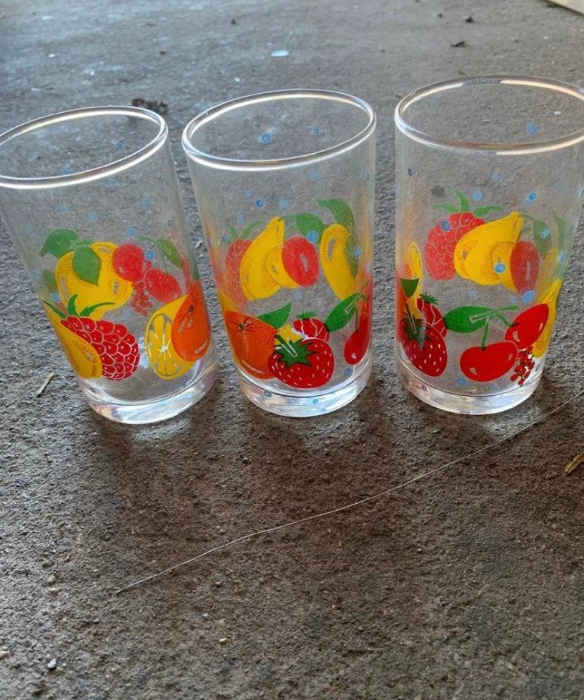 Vintage fruitschaaltjes/glazen, Ophalen of Verzenden, Nieuw, Overige typen
