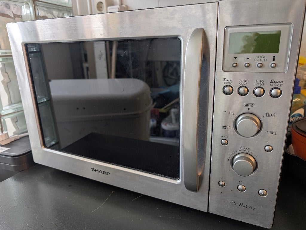 Sharp R-93ST-A combi magnetron oven gril, Witgoed en Apparatuur, Magnetrons, Ophalen, Combimagnetron, Gebruikt, Grill
