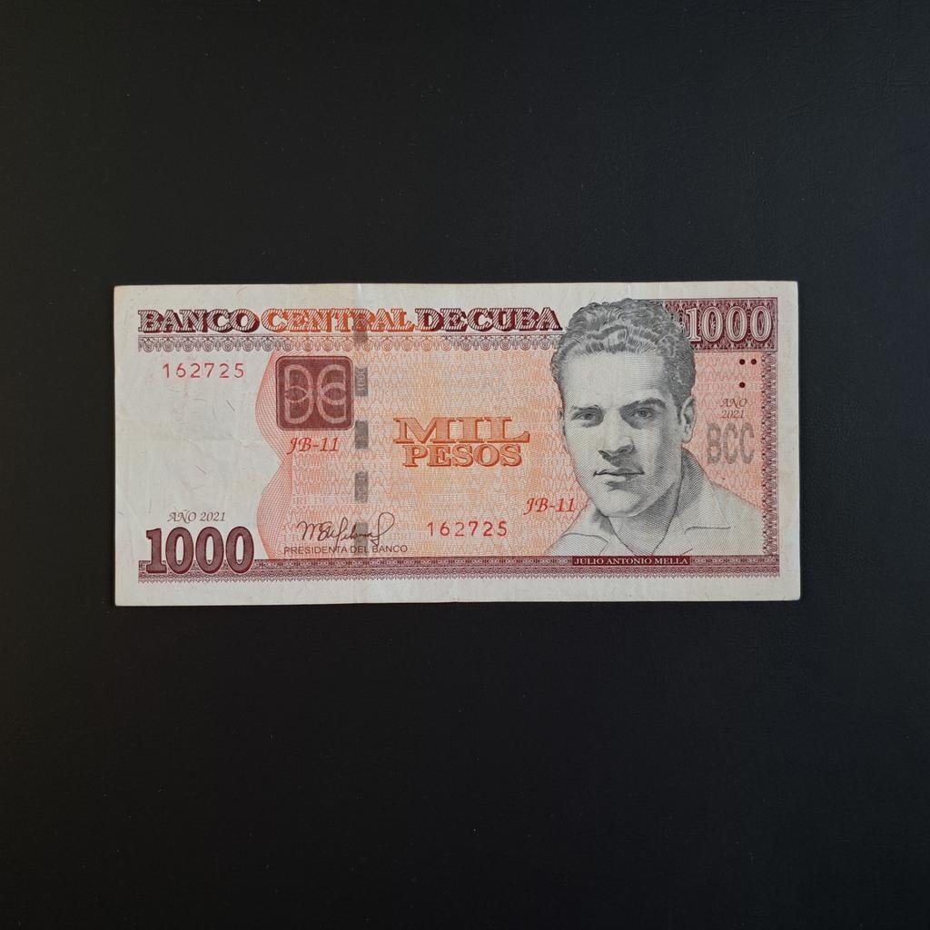 1000 peso Cuba #035, Verzenden, Noord-Amerika, Los biljet