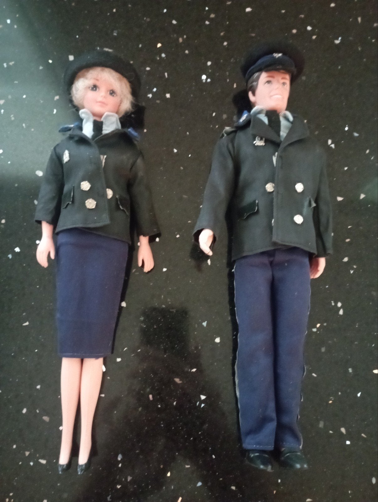 Vintage Barbie en Ken Politiepoppen - Zeldzaam Set, Ophalen of Verzenden, Gebruikt, Barbie