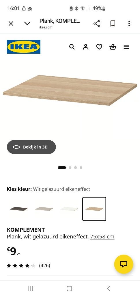 Ikea PAX onderdelem, Huis en Inrichting, Kasten | Kledingkasten, Ophalen, Gebruikt, 50 tot 100 cm, Minder dan 100 cm