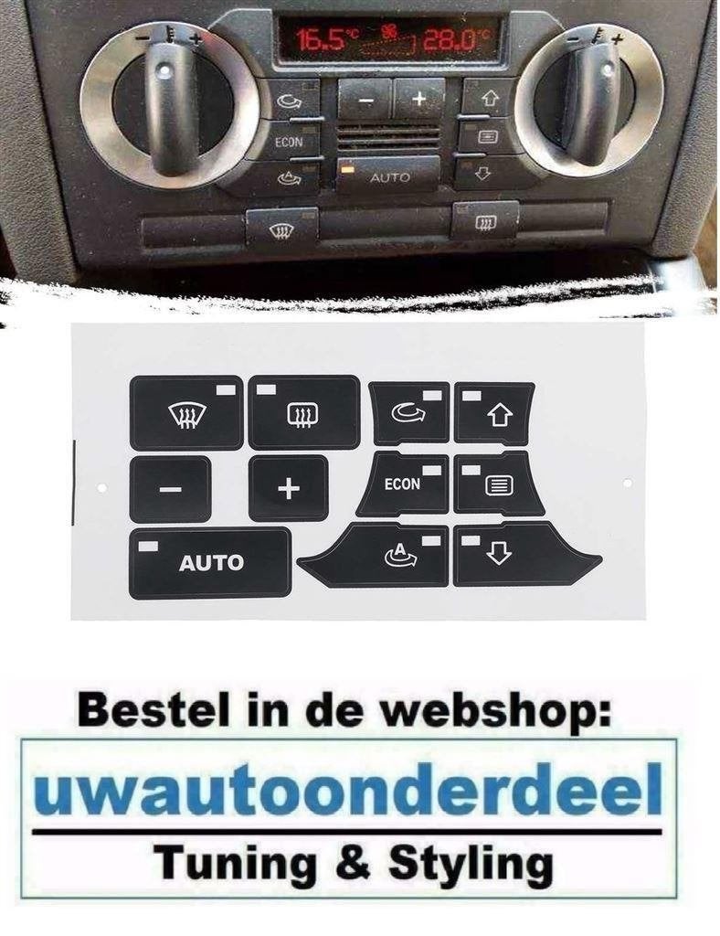 Airco Clima Paneel Reparatie Sticker Geschikt voor Audi A3 S, Auto diversen, Verzenden, Automotive Parts, A.parts@hotmail.nl, Trasmolenlaan 12 3447 GZ Woerden