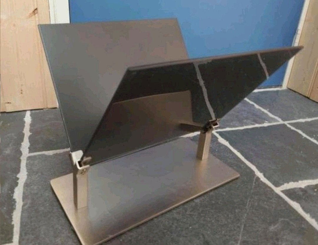 Luxe Design lectuurbak met getemperd glas, zgan!, Natuurlijk materiaal, Lectuurbak, Ophalen of Verzenden, Zo goed als nieuw
