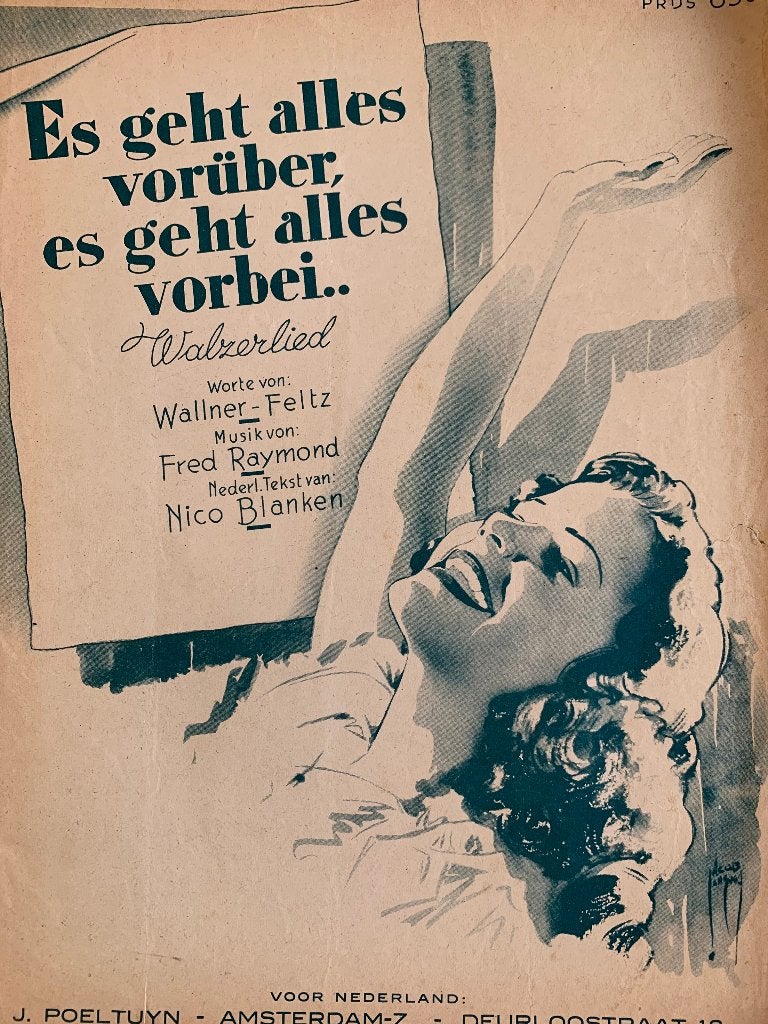 Bladmuziek "Es geht alles vorüber, es geht alles vorbei...", Muziek en Instrumenten, Bladmuziek, Ophalen of Verzenden, Zo goed als nieuw