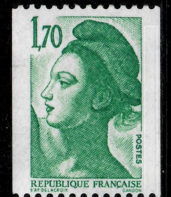 Jaar 1984 Yv 2321 La République, type Liberté - 1F70 vert cl, Ophalen of Verzenden, Postfris