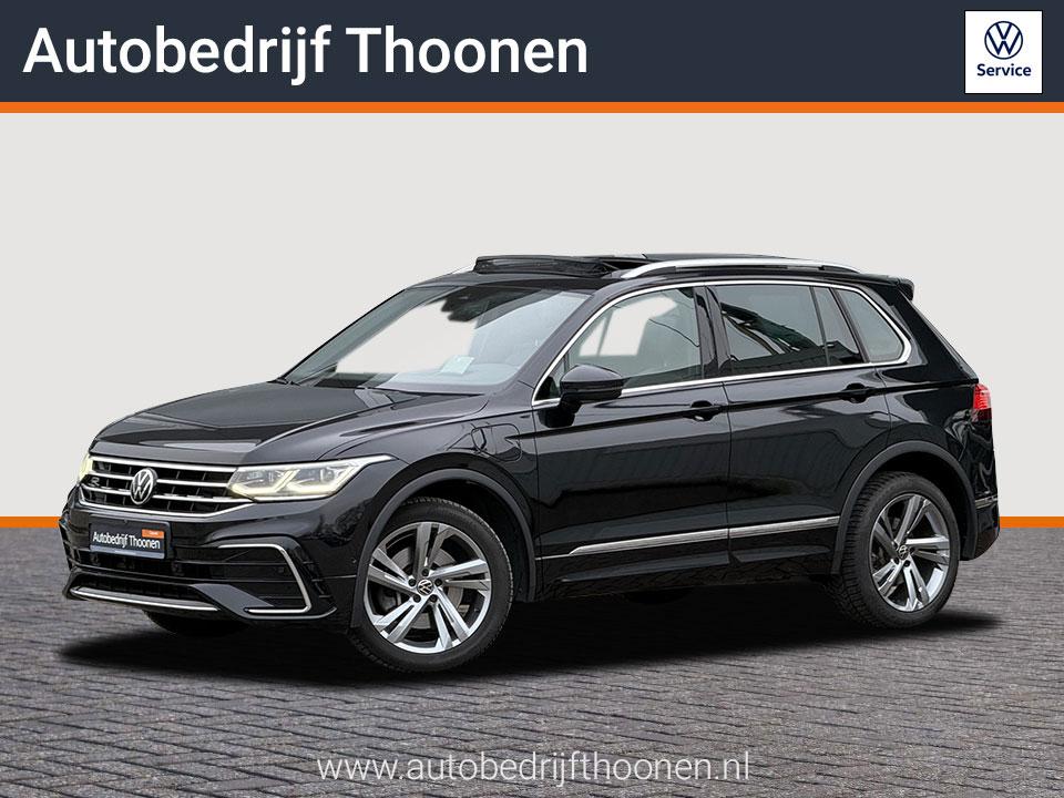 Volkswagen Tiguan 1.4 TSI eHybrid R-Line Business+ | Leer |, 1716 kg, 4 cilinders, Zwart, Hybride Elektrisch/Benzine