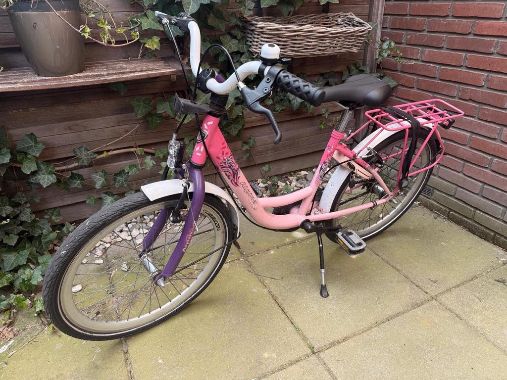 Alpina meisjesfiets - Ideaal voor 5-10 jaar, Ophalen, Gebruikt, Velgrem, Handrem