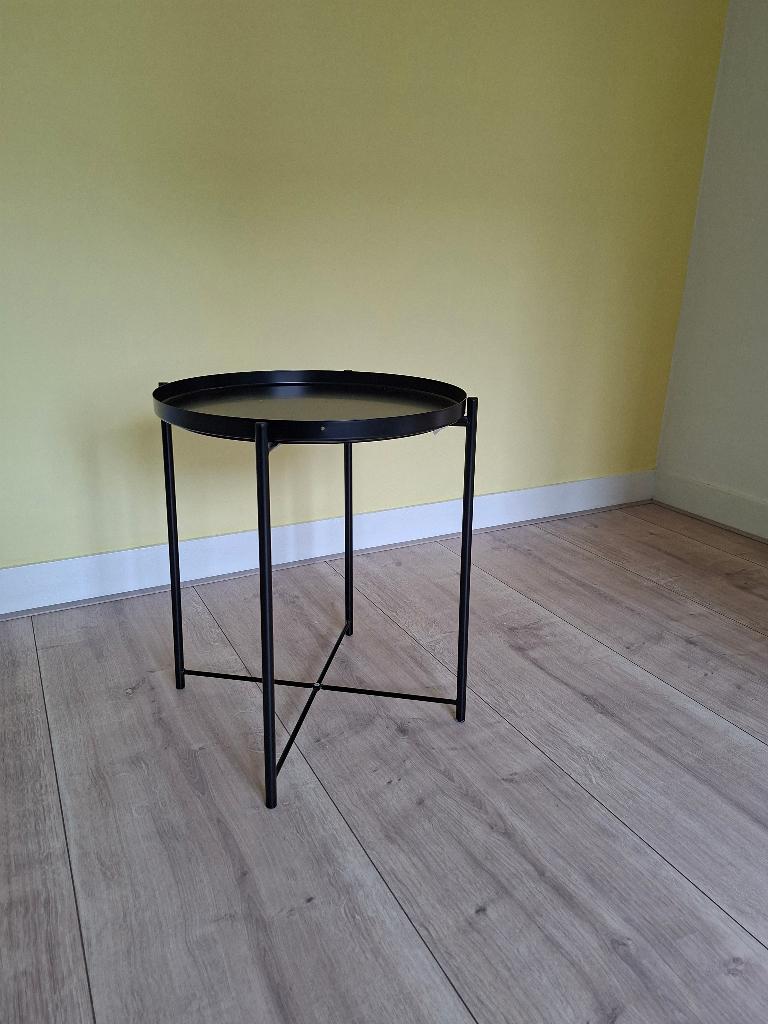 salontafeltje met dienblad, Huis en Inrichting, Tafels | Salontafels, Ophalen, Minder dan 50 cm, 50 tot 100 cm, 50 tot 75 cm
