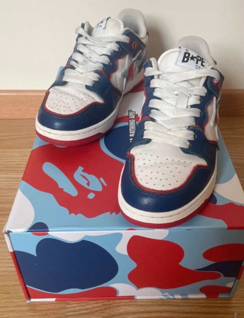 Bape schoenen - Zo goed als nieuw, Ophalen of Verzenden, Zo goed als nieuw, Blauw, Sneakers of Gympen
