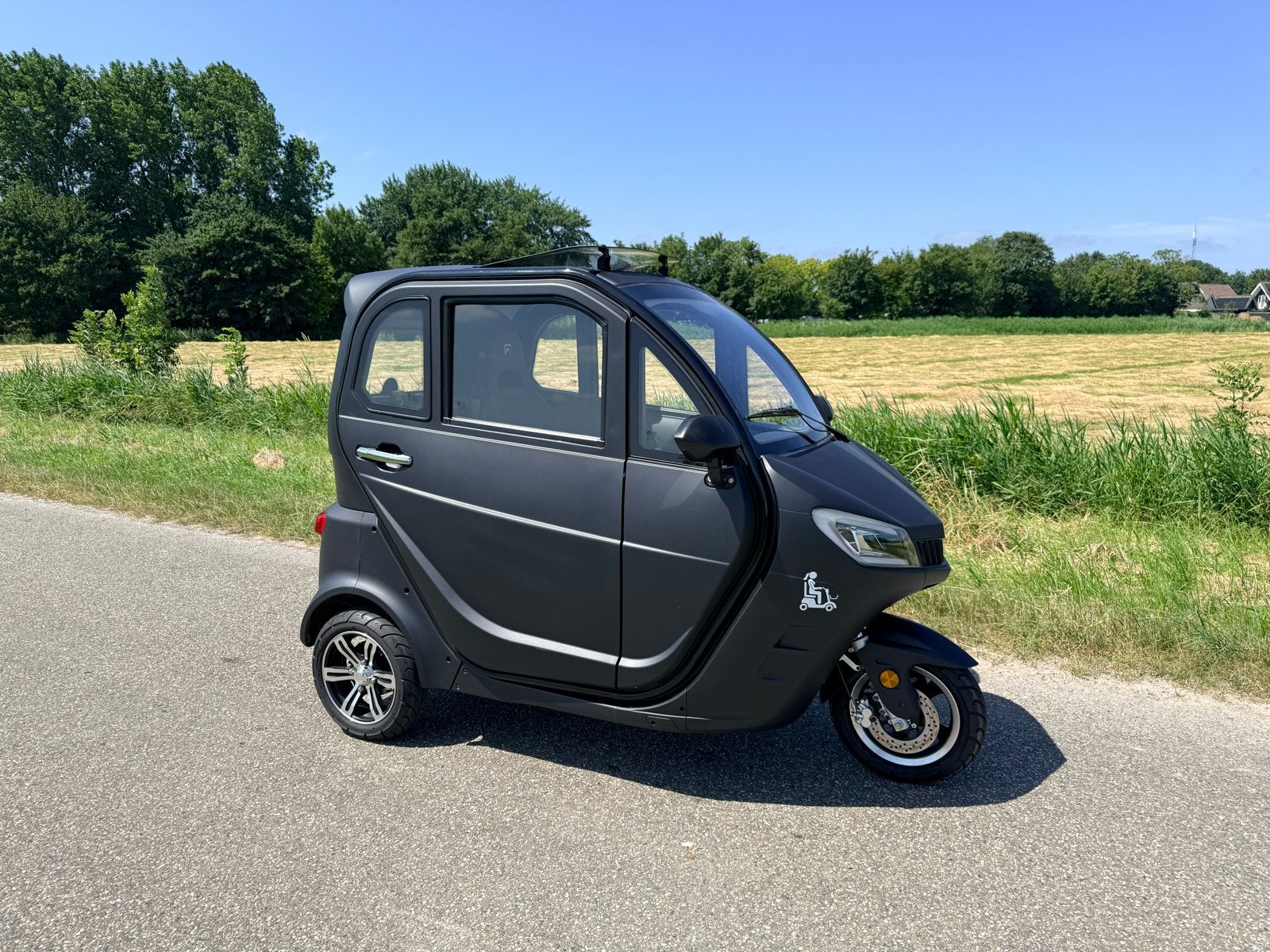 Ttz electrische overdekte scootmobiel canta rijbewijs vrij, Overige merken, Ophalen of Verzenden, Zo goed als nieuw, Ttz