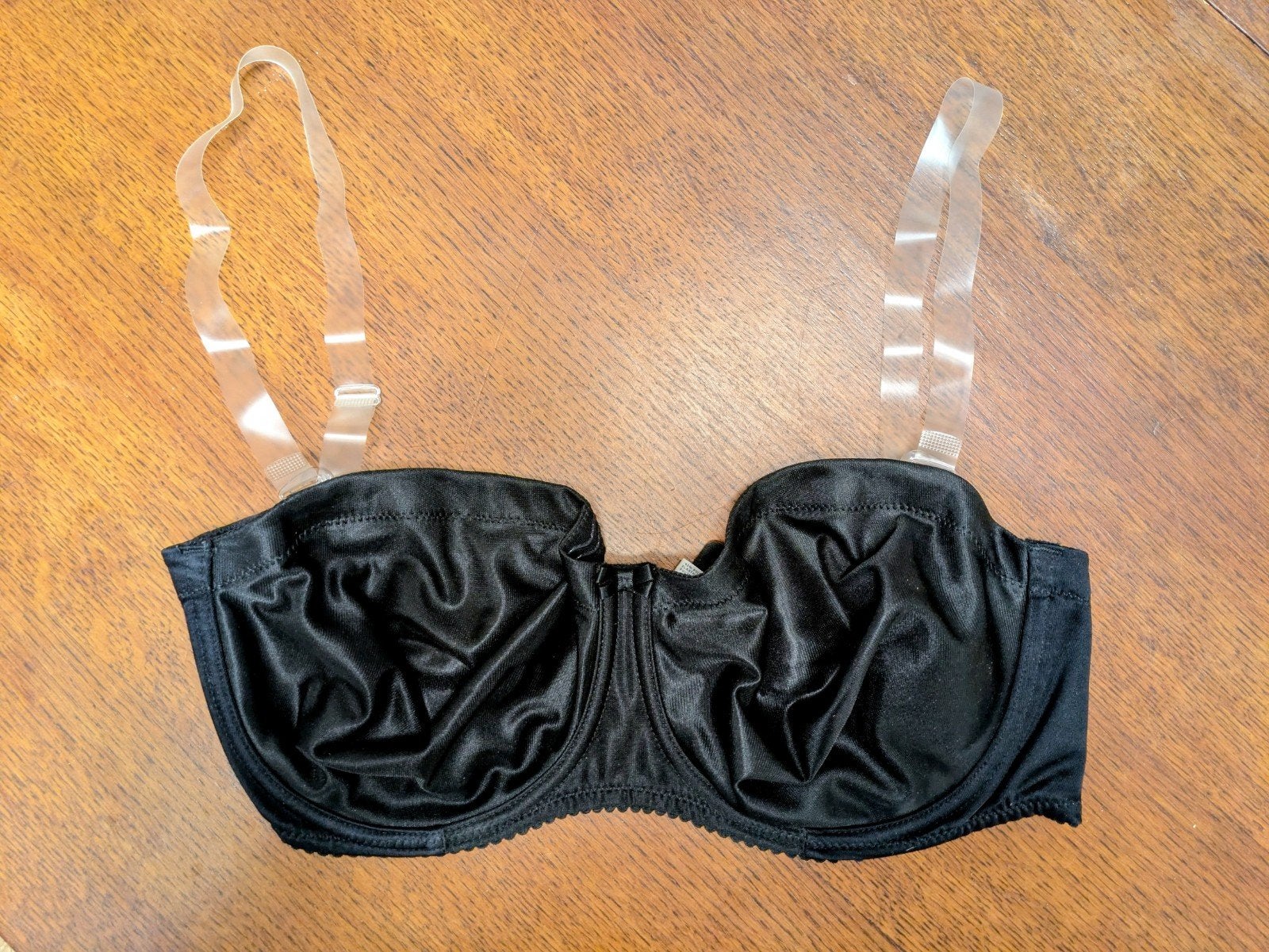 PrimaDonna BH met doorzichtige bandjes - 75F - Satin - 75 F, Prima Donna, Ophalen of Verzenden, Zwart, BH