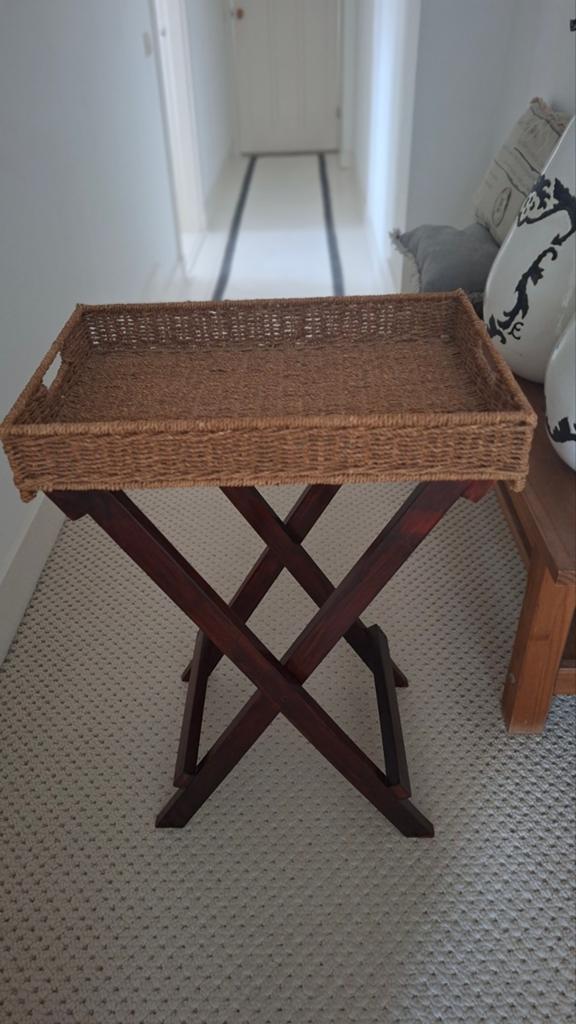 Bijzettafeltje inklapbaar, Ophalen, 25 tot 50 cm, Rond, 50 tot 100 cm