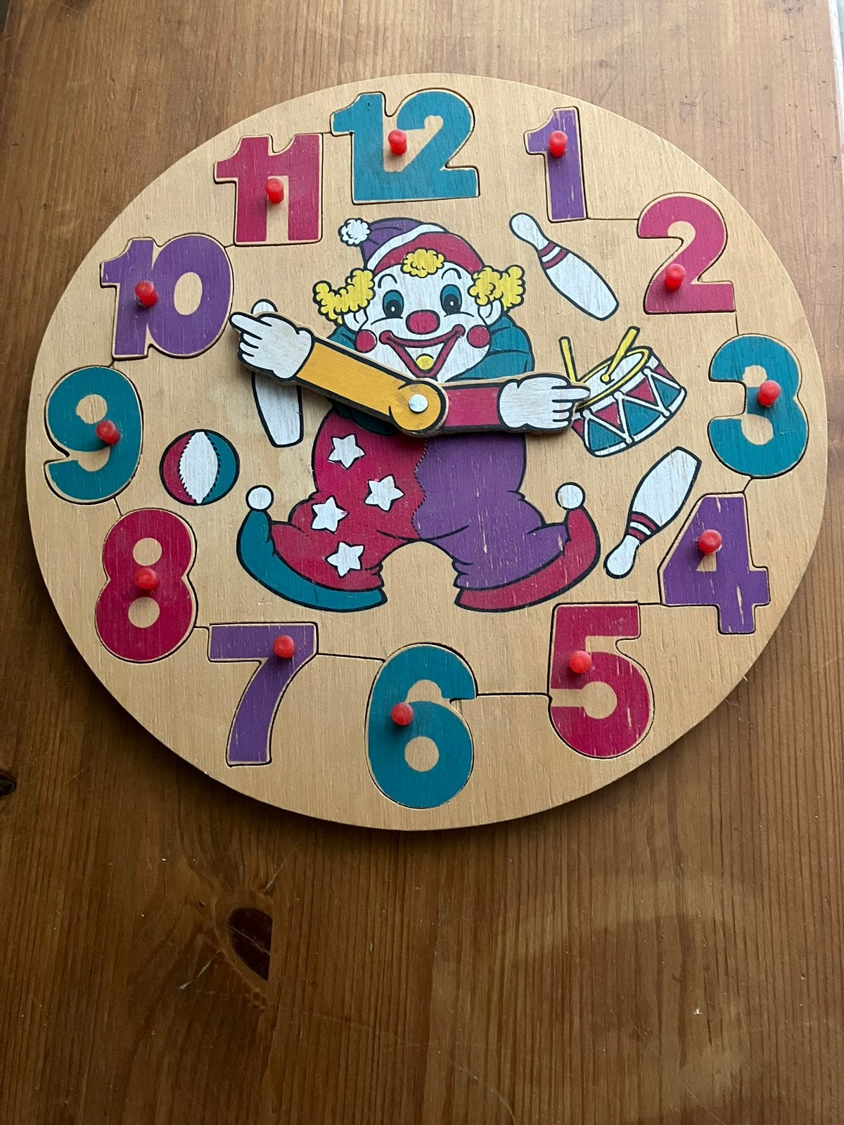 Houten speelgoedklok., Ophalen of Verzenden