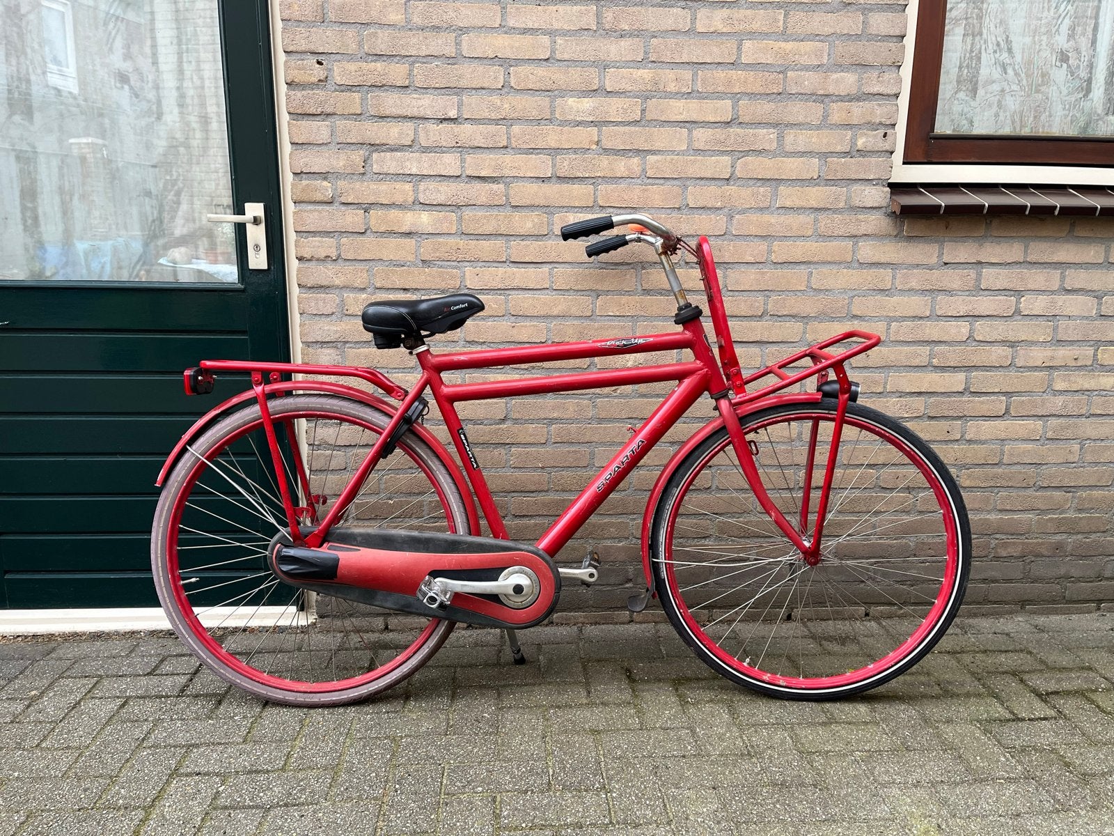 Sparta Transportfiets Pick Up Rood 28 inch, Ophalen, Terugtraprem, Sparta, Gebruikt