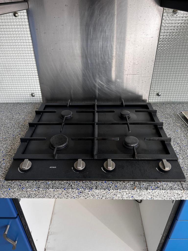 Atag gaskookplaat, Zo goed als nieuw, Inbouw, Gas, 4 kookzones