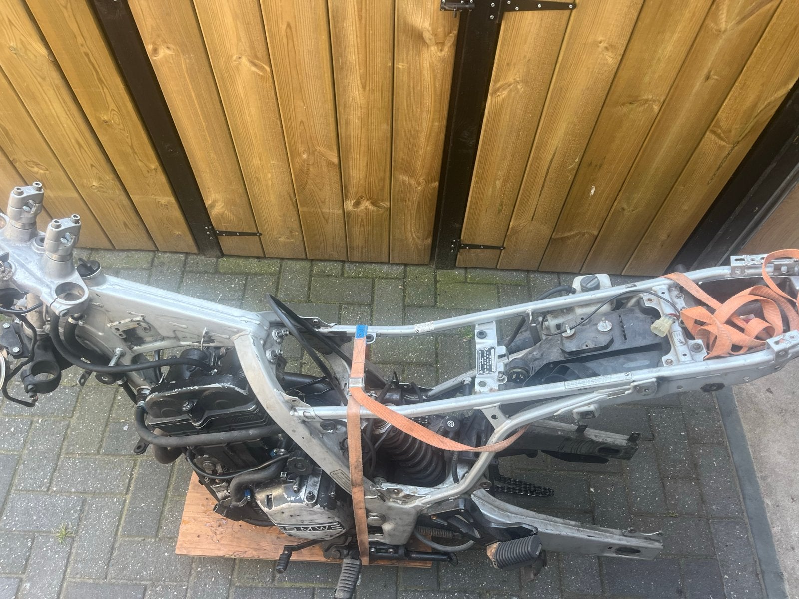 BMW F650 Funduro frame met motorblok - voor opmaak/onderdele, Motoren, Onderdelen | BMW, Gebruikt, -, -, Ophalen of Verzenden