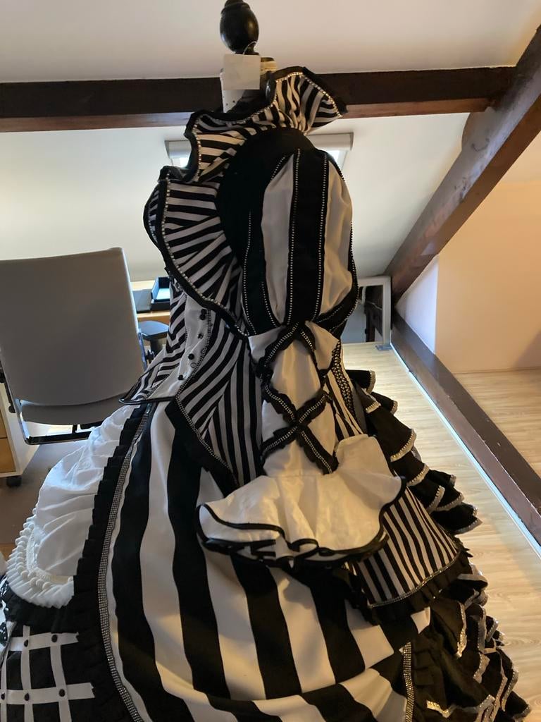 Carnavalsjurk met hond en lichtjes, Kleding | Dames, Carnavalskleding en Feestkleding, Zo goed als nieuw, Kleding, Carnaval, Maat 38/40 (M)