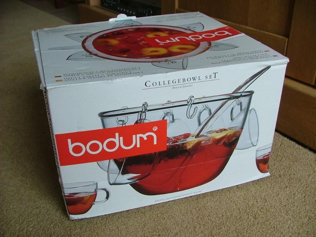 Nieuw! Glazen saladeschaal bowlstel Bodum BBQ, Nieuw, Ophalen of Verzenden, Overige stijlen, Glas