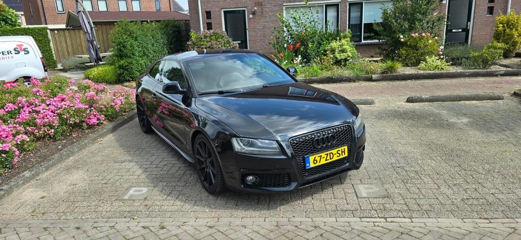 Audi A5 3.2 FSI 2008 Zwart, Auto's, Audi, 4 stoelen, Zwart, 92 €/maand, 1700 kg