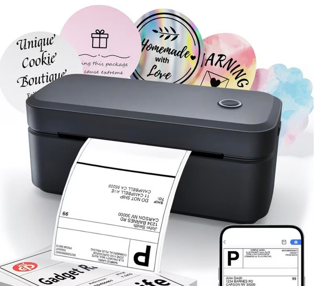 Labelprinter - Draadloos & USB, Computers en Software, Printers, Nieuw, Printer, Thermo-printer, Kleur printen, Zwart-en-wit printen
