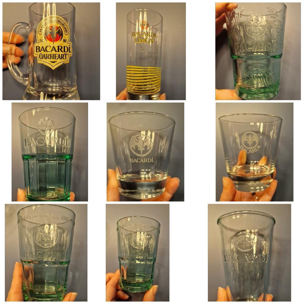 Diverse Bacardi Glazen, Ophalen of Verzenden