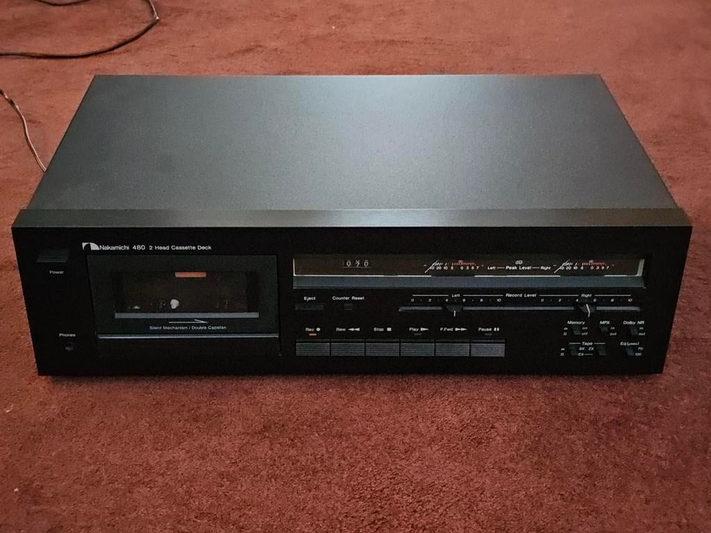 Nakamichi 480 cassettedeck i.z.g.st., Ophalen of Verzenden, Enkel, Overige merken, Tiptoetsen