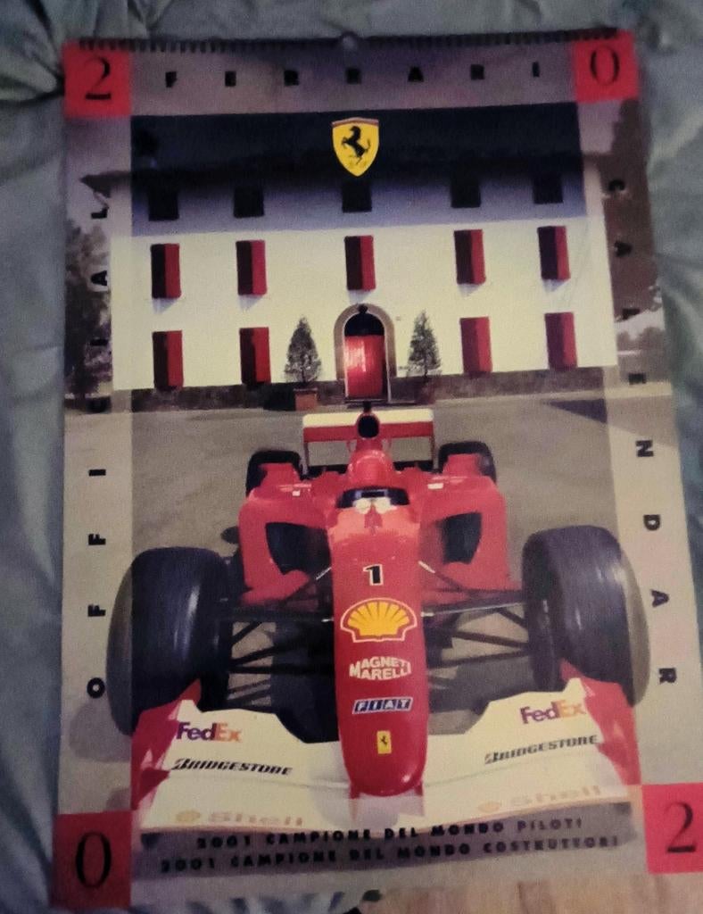 Ferrari Formule 1 Kalender 2001, Ophalen
