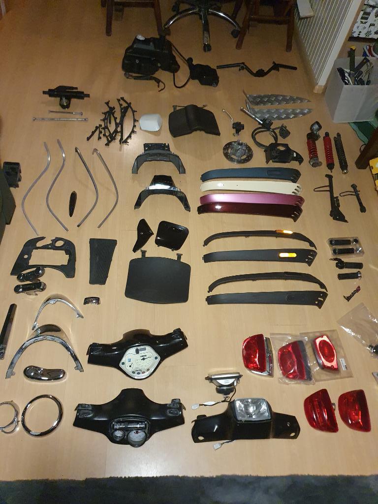 Kappen Vesp LX onderdelen 2 takt 4 takt Treeplank, Gebruikt, Ophalen of Verzenden, LX, Vespa