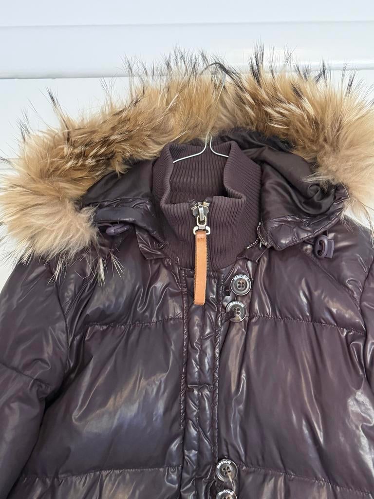 Mooie Moscow winterjas maat 164 met bontkraag, Kinderen en Baby's, Ophalen of Verzenden, Gebruikt, Meisje, Jas