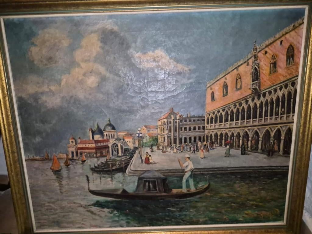 olieverfschilderij Venetië, Antiek en Kunst, Kunst | Schilderijen | Klassiek, Ophalen