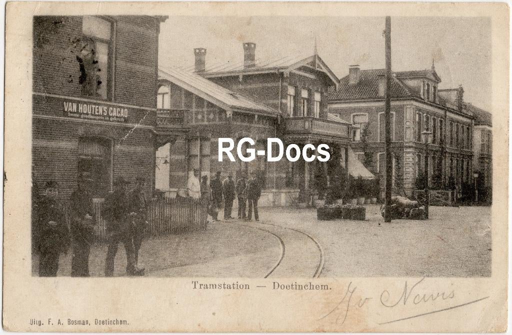 Ansichtkaart - Briefkaart Tramstation Doetinchem Tram 1900, Ophalen of Verzenden, Voor 1920, Gelopen, Gelderland