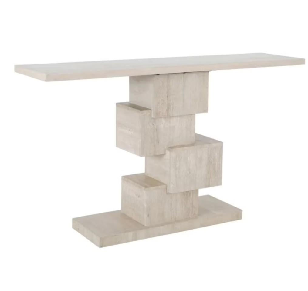 wandtafel Arvada travertin uitgevoerd van Richmond Interiors, Ophalen, Overige materialen, 100 tot 150 cm, Nieuw