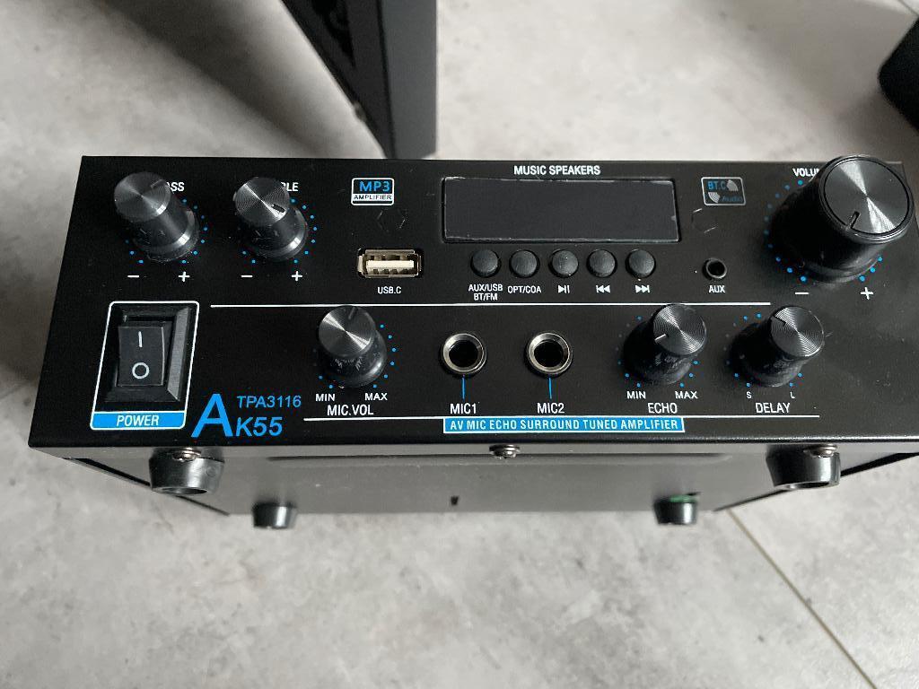 Mini AK55 multi versterker Bluetooth IUSB, Overige merken, Nieuw, Ophalen of Verzenden, 60 tot 120 watt