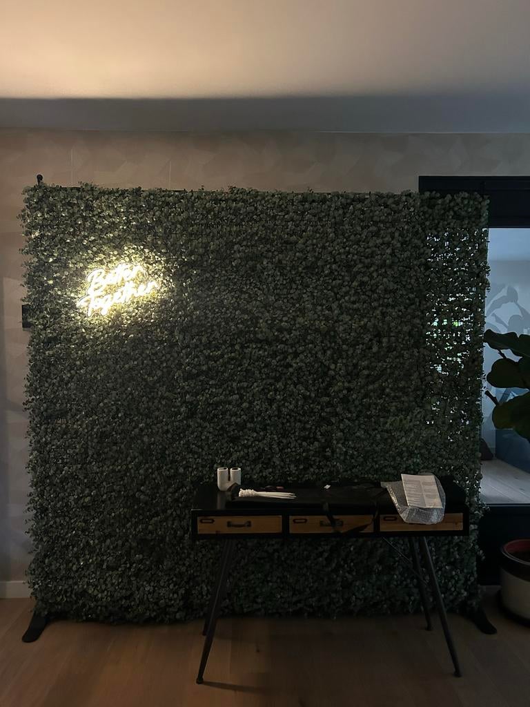Bloemenwand / Flowerwall Eucalyptus 228x228cm, Ophalen, Zo goed als nieuw