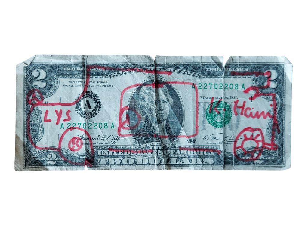 2USD - Keith Haring, Ophalen of Verzenden
