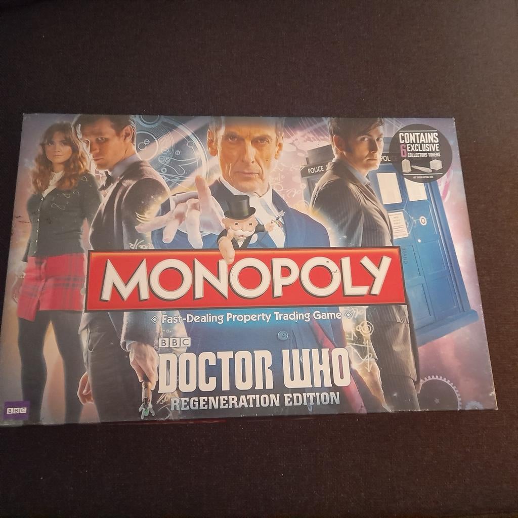 Monopoly Doctor Who regeneration edition - Engelse versie, Hobby en Vrije tijd, Gezelschapsspellen | Bordspellen, Vijf spelers of meer