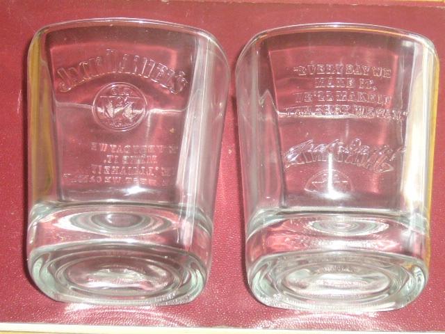 Jack Daniels Whisky Glazen 2 Stuks., Verzamelen, Glas en Borrelglaasjes, Ophalen, Zo goed als nieuw, Borrel- of Shotglas