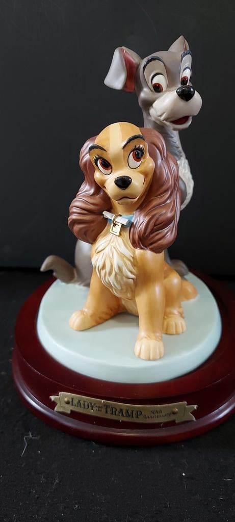 WDCC Walt Disney Classic Collection Lady & Tramp LE, Ophalen, Overige figuren, Zo goed als nieuw, Beeldje of Figuurtje