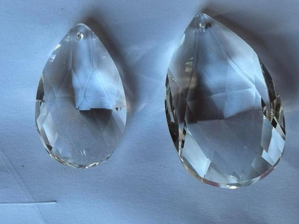 Kristal pegel 50mm ,63mm dubbel geslepen kristal schonbern k, Ophalen of Verzenden, Nieuw