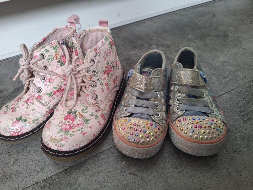 Mooie schoenen mt 24 Skechers en mt 25 Cupcake! voorjaar, Gebruikt, Meisje, Skechers, Ophalen of Verzenden