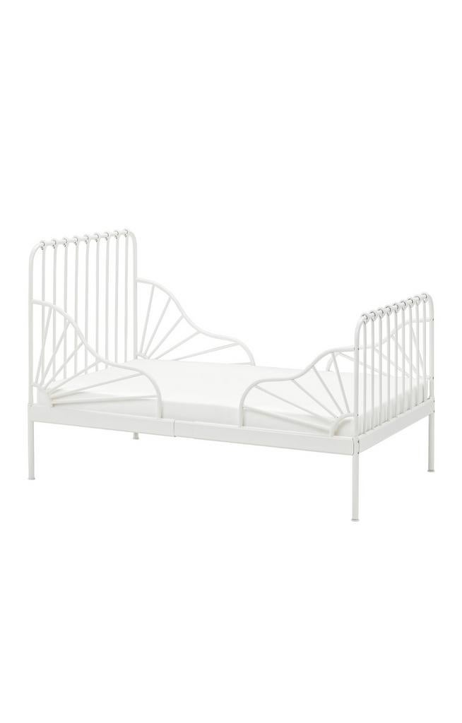 Ikea Minnen meegroeibed incl matras, Ophalen, 70 tot 85 cm, Zo goed als nieuw, Matras